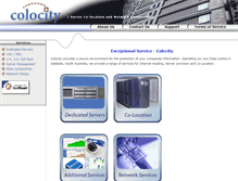 Tablet Screenshot of colocity.com